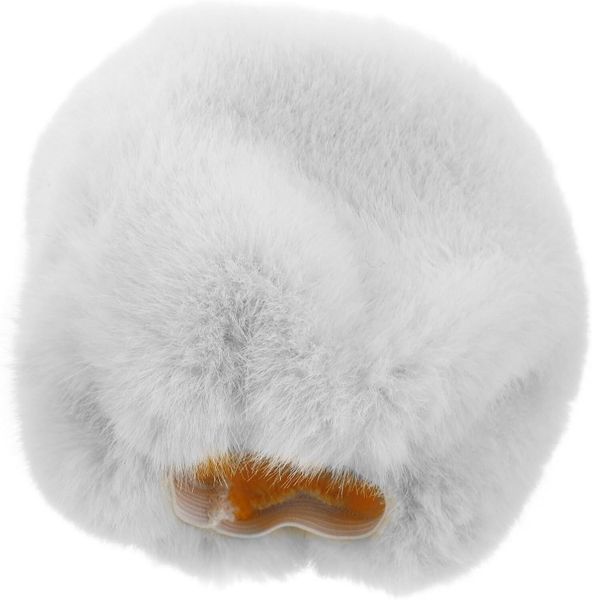 White Furry Microphone Windscreen, Noise Reduction Pop Filter For Recordin