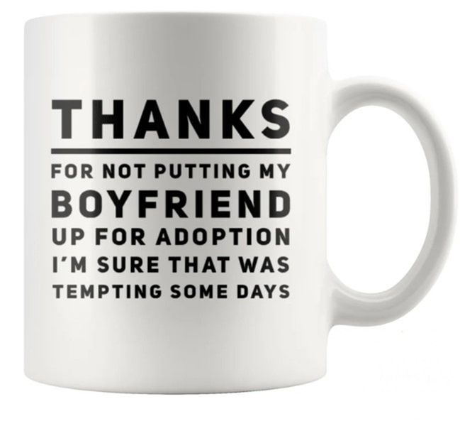 Boyfriend Up For Adoption Birthday Christmas Anniversary Valentine Gift Mug
