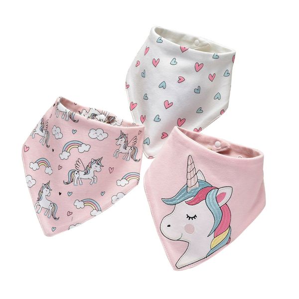 iKids Baby Bibs 3 Pack Unicorn