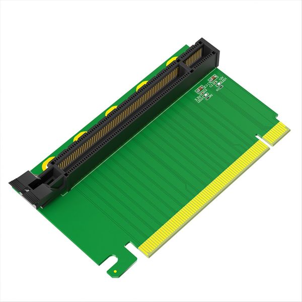 Pci-E 16 x 3.0 90 Degree Reverse Male To Female Riser Card