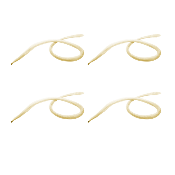 4 Pieces 75cm Violin Bow Violin Natural Hair Horsehair White