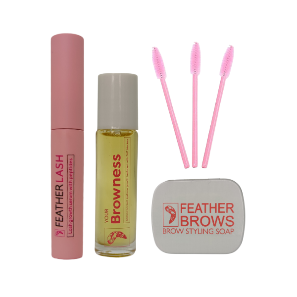 The Ultimate Eyebrow &amp; Lash Growth Bundle with Clear Brow Soap
