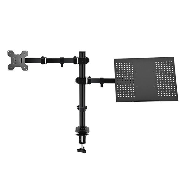 Monitor &amp; Laptop Desk Mount, Fully Adjustable Arm with Grommet Option