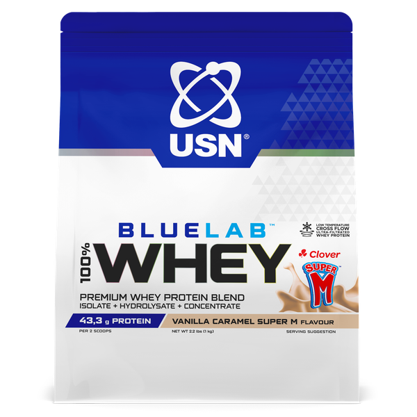 USN Bluelab 100% Whey, Vanilla Caramel Super M 1kg