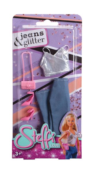 Steffi Love Jeans &amp; Glitter Accessories, 2 Assorted Blind Pack