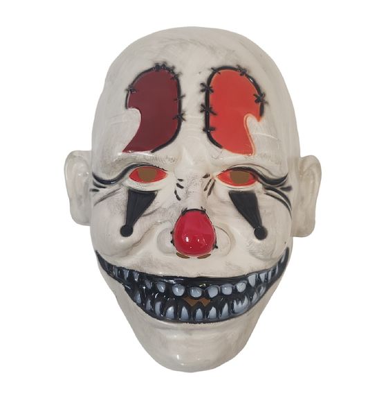 Halloween Dress Up Mask - Scary Clown With Elastic Strap