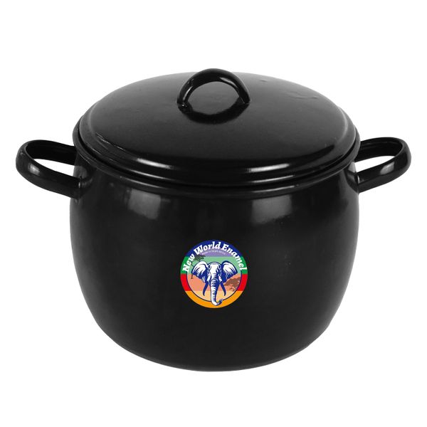 Big5 - Enamel Belly Pot Bow Handle - 3.5 Litre