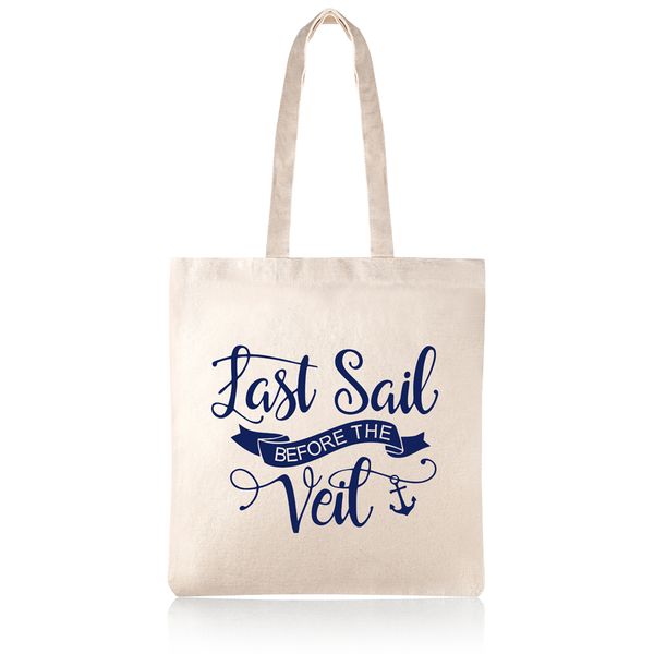 Last Sail Before The Veil Nautical Wedding Cotton Shopper Tote Bag