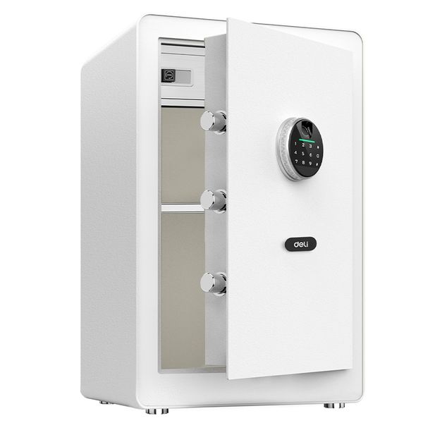 Deli Fingerprint Safe Box H555×W345×D300mm, Large Biometric Security Safe