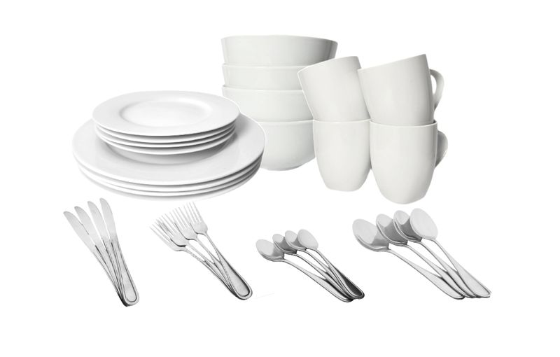 High End Fine Bone Dinnerware Set - 32 Piece