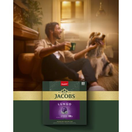 JACOBS Lungo Intenso 8 - Pack of 20 Aluminium Coffee Capsules