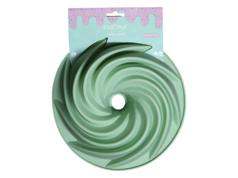 La Cucina Food Grade Silicone Spiral Bundt Cake Mold -3300ml