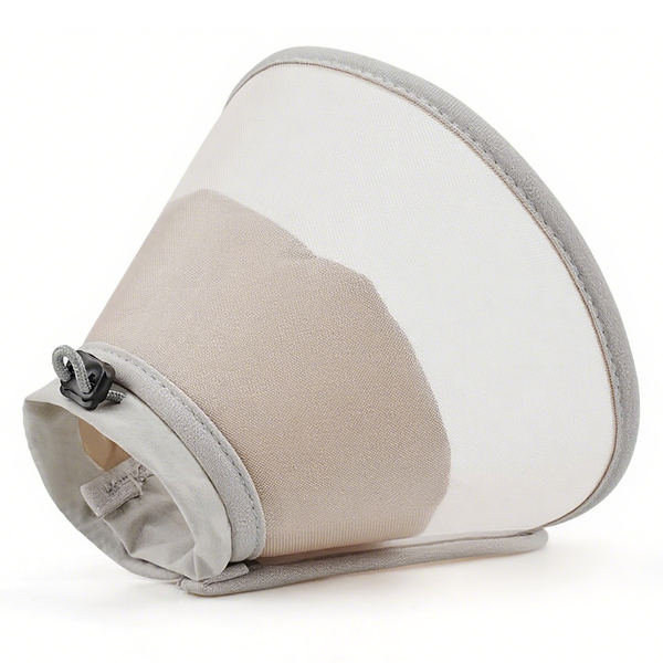 Topika Brown Soft Cat Cone Collar for Recovery, Anti-Lick, Waterproof Mesh