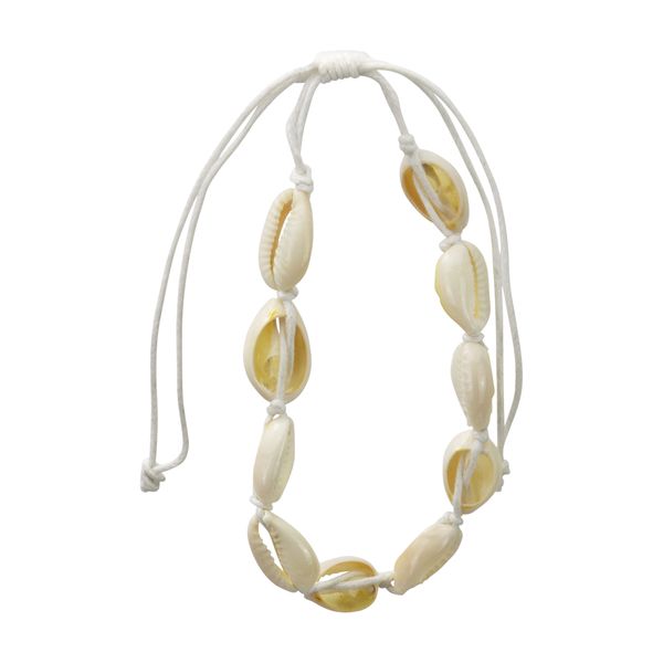 Bracelet - Cowrie Shell - White String - Jewellery - Beach-Themed