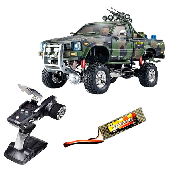 RC Pickup Truck 3 Speed 4x4 Rally-4WD-1:10 Scale &amp; Removable Shell-Military