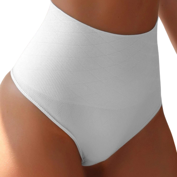 Edendiva White High Waisted Shaping Panty