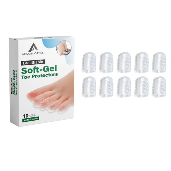 10 Pieces Breathable Silicone Gel Toe Caps
