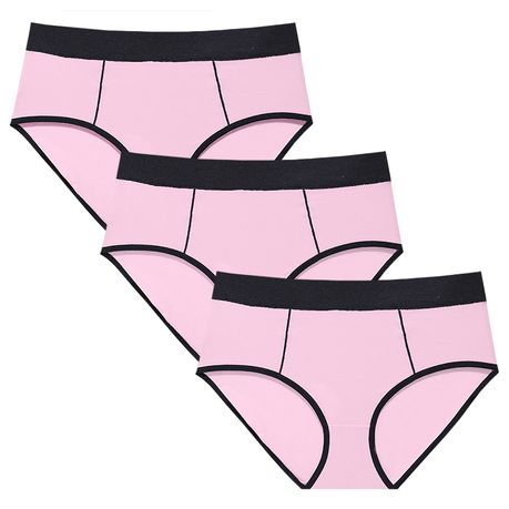 Ladies Cotton Mid Waist Stretch Panties Full Coverage Underwear Briefs 3  Pack, Shop Today. Get it Tomorrow!