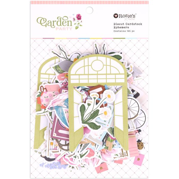 Garden Party Cardstock Diecut Ephemera 146pk