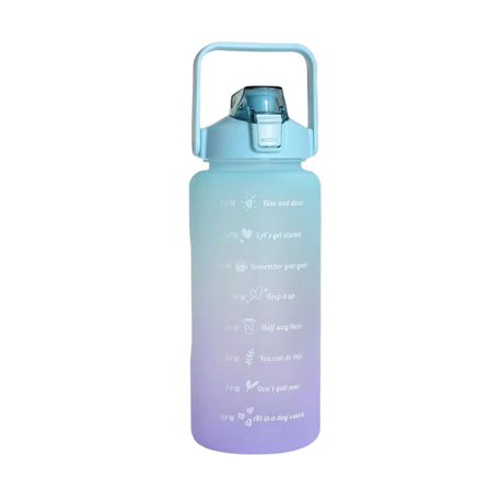 1.5L Motivational Water Bottle with Time Marker Reusable & BPA Free for  Sports