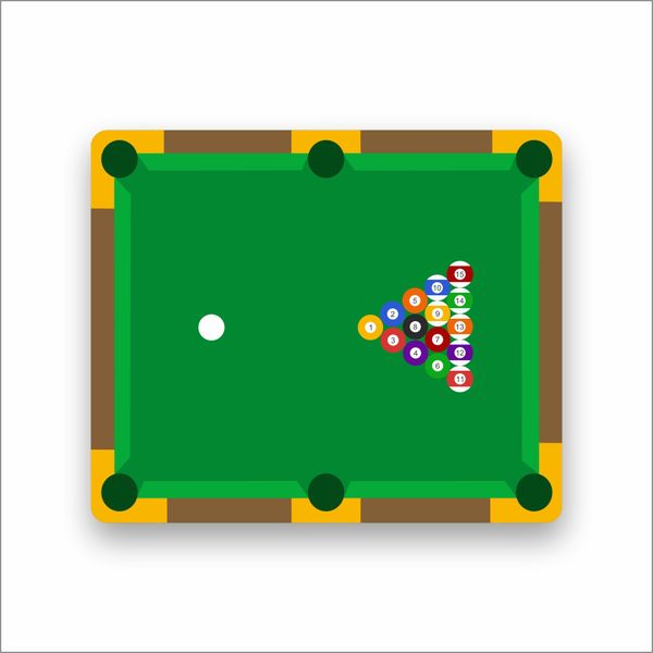 Green Pool Table Mouse Pad