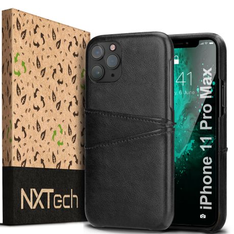 NXTech iPhone 11 Pro Max Slim Leather Wallet Case 2 Card Slots