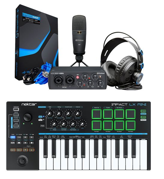 PreSonus Audiobox 96 Studio &amp; Nektar Impact LX Mini Keyboard