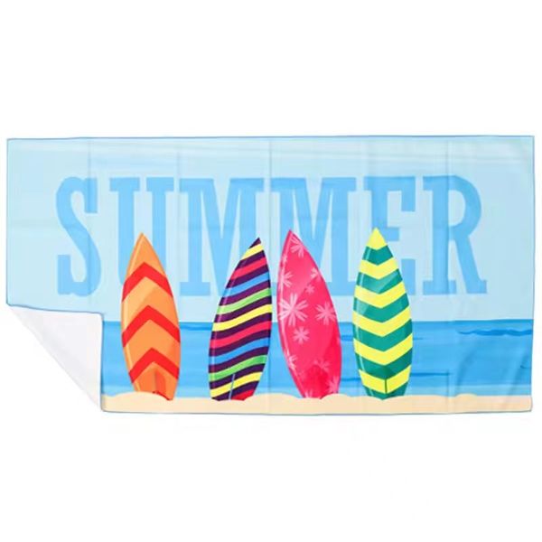 CampsBerg - Quick Dry Microfibre Beach Towel - Summer Surf