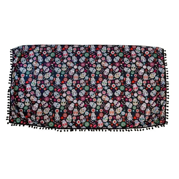 Day of the Dead / Sugar Skull Shawl Scarf (155 cm x 75 cm)