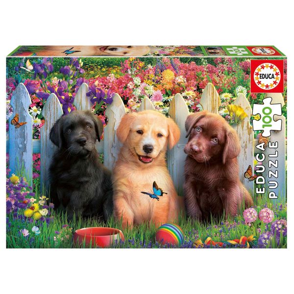 Educa Posing Puppies 100 Piece Puzzle