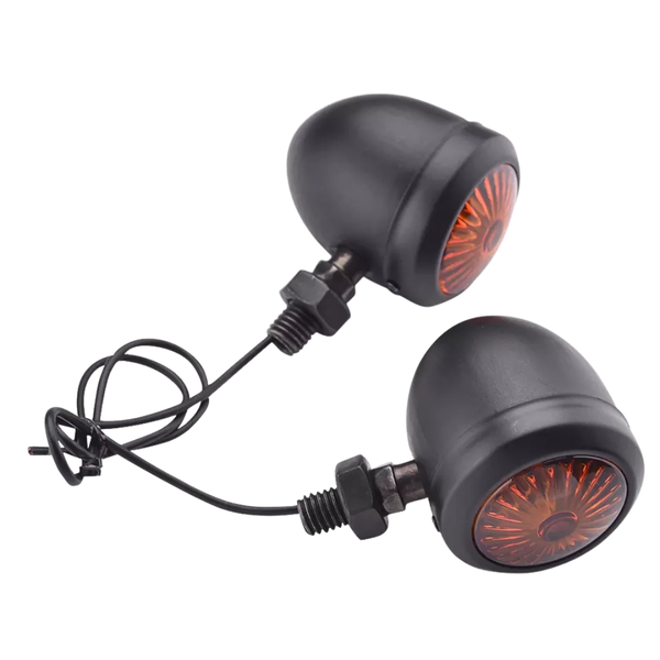 Retro/Cruiser Motorcycle Indicators (Black)
