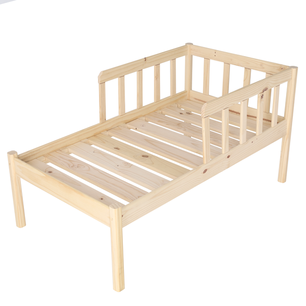 Just For Kids Toddler Bed - Short Rails Natural Finish