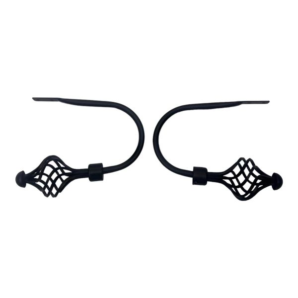 Curtain Tiebacks Black Spiral