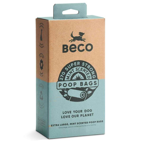 BECO - Poop Bags Mint Scented (x18 Rolls)
