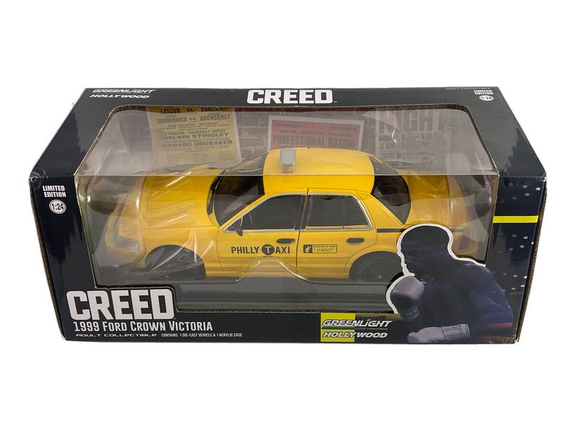 GreenLight -Hollywood 2022 1999 Ford Crown Victoria Philly Taxi Creed-1/24