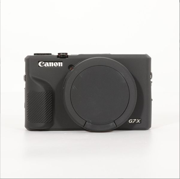 Camera Silicone Case Compatible with Canon Powershot G7 X Mark III (black)