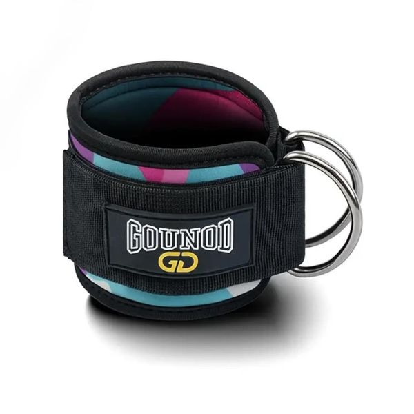 GOUNOD - Ankle Strap for Cable Machines - Glute &amp; Leg Workout - Camo Purple