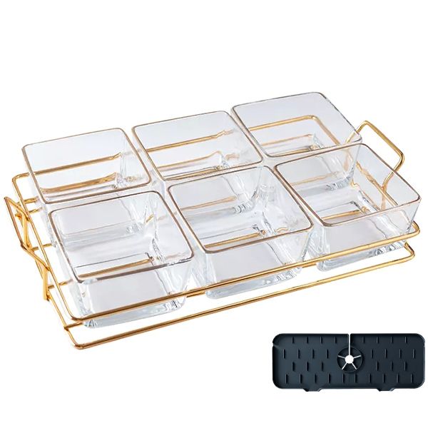 Snack Plate Condiments Server Dishes