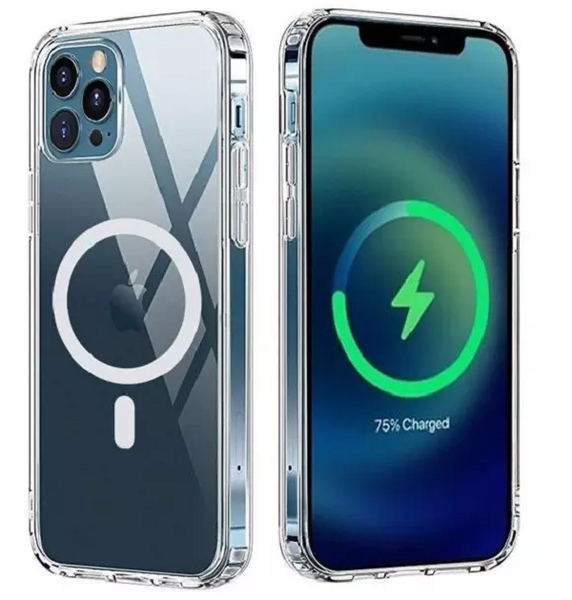 Wireless Mag-safe Clear Case For iPhone 12 series