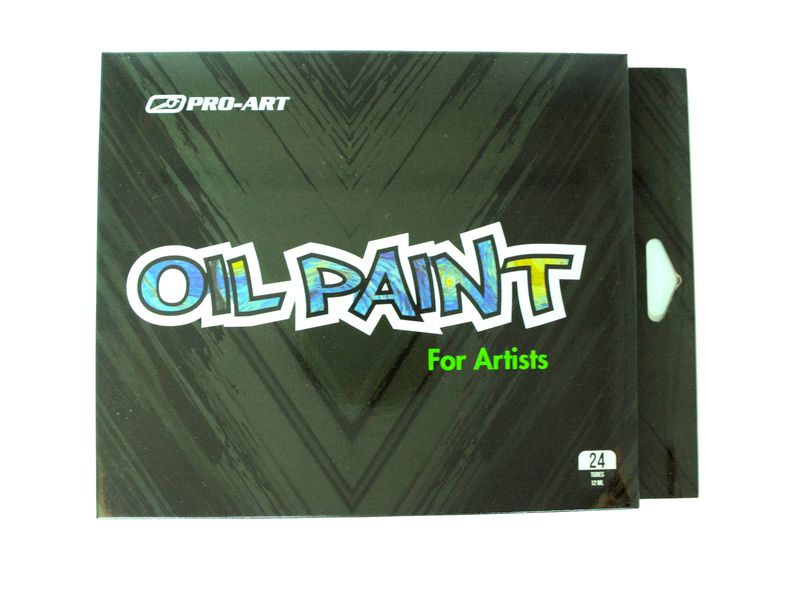 Pro-Art Oil Colour Paint Set 24 Tubes 12ml