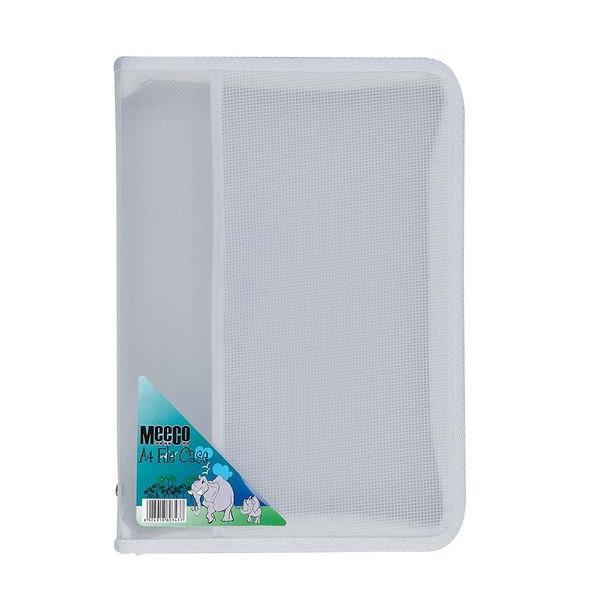 Meeco A4 Zip File Case - Clear