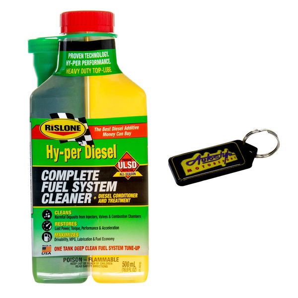 Rislone Diesel Fuel System Treatment - 500ml &amp; Gel Key Holder