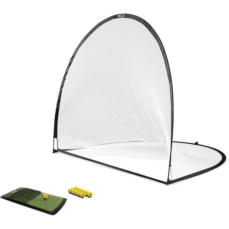 SKLZ Home Golf Driving Range Kit with Net, Golf Balls, Launch Pad