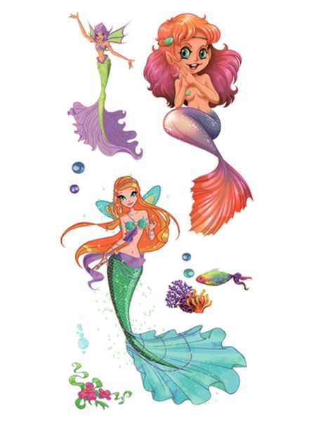 Tattoo - Waterproof High Quality Skin Safe - Winx Mermaids - TL-016