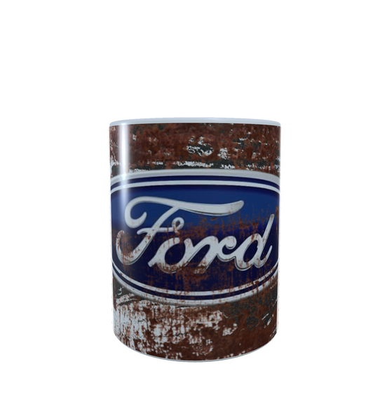 Ford Logo Vintage Rusted - Aesthetic - Coffee Mug