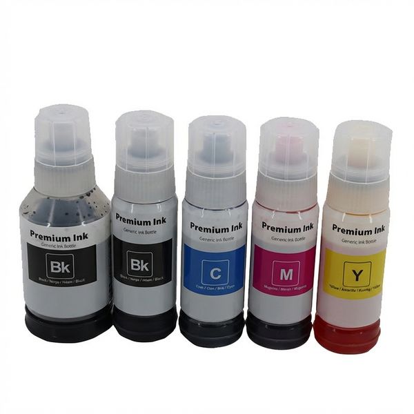High Quality Universal Refill Ink Set for Canon, Epson, HP &amp; Brother - 5 pc