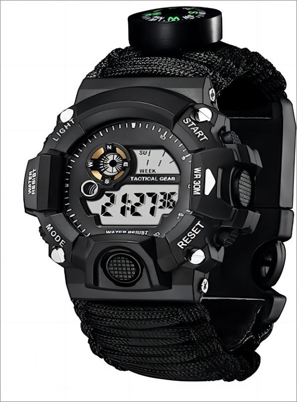 Survival Equipment Digital Outdoors Active Multi Use Camping Watch