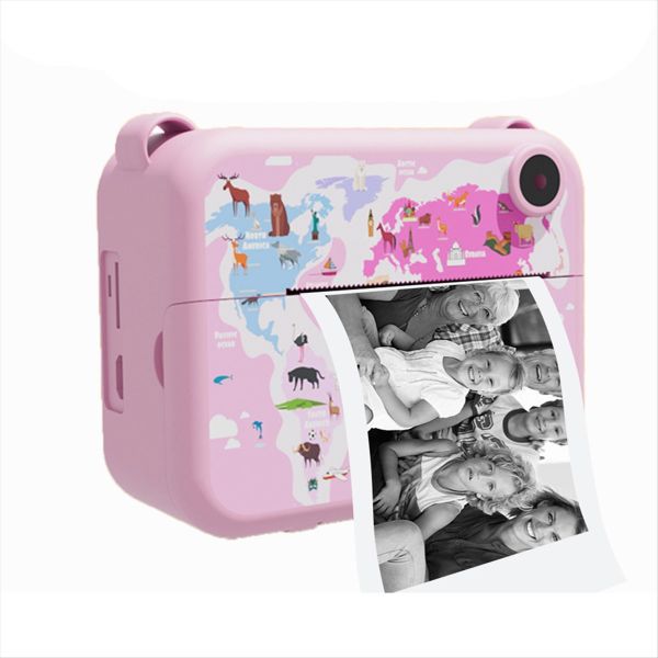Digital Instant Camera Kids Child Selfie Video Camera Light Pink