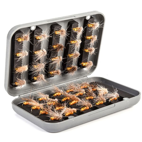 Sport 40 Piece Pro Fly Fishing Lures With Portable Travel Storage Box