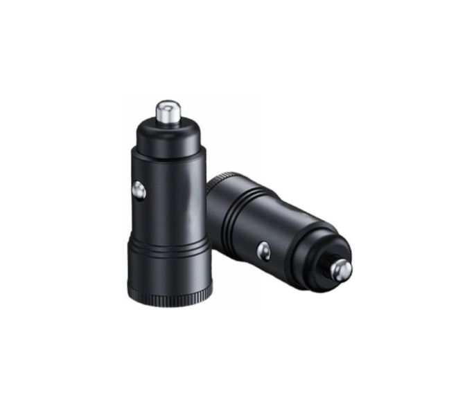 Metal Car Charger - Dual Port 12W Fast Charging for All Devices